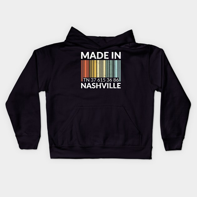 Made in Nashville Kids Hoodie by zeno27